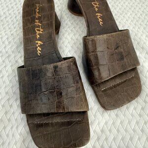 Olive Green mock crock slides, never worn, purchased at Dillard's